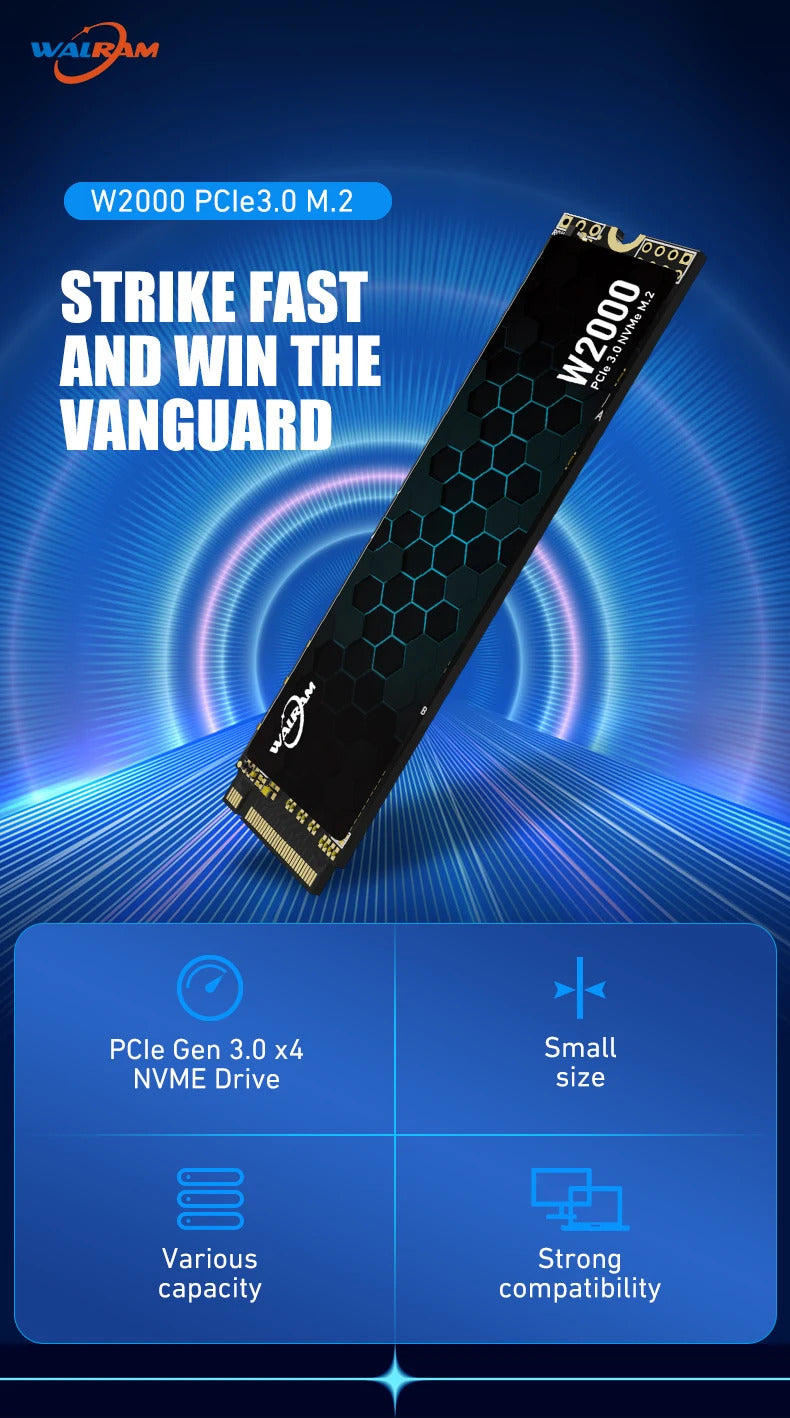 Walram W2000 256GB M.2 NVME SSD 3Yr Wty
