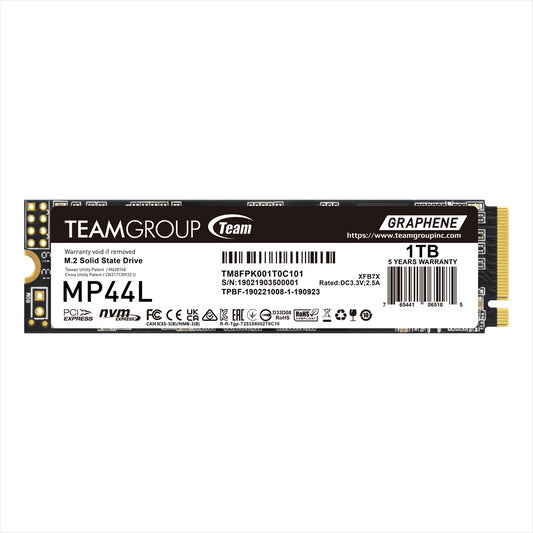 TeamGroup MP44L 1TB 5000MB/s PCIe 4.0 M.2 NVMe SSD