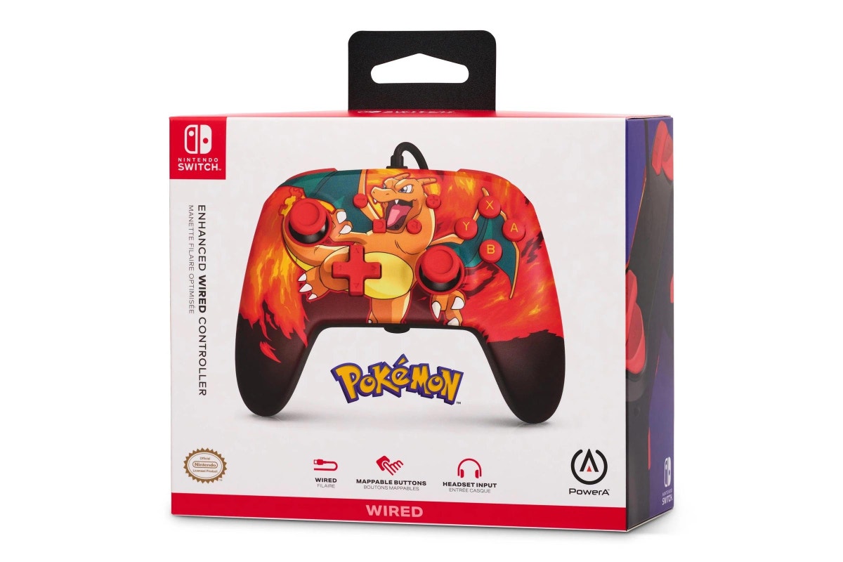 PowerA Enhanced Wired Controller for Nintendo Switch (Pokemon Charizard Vortex)