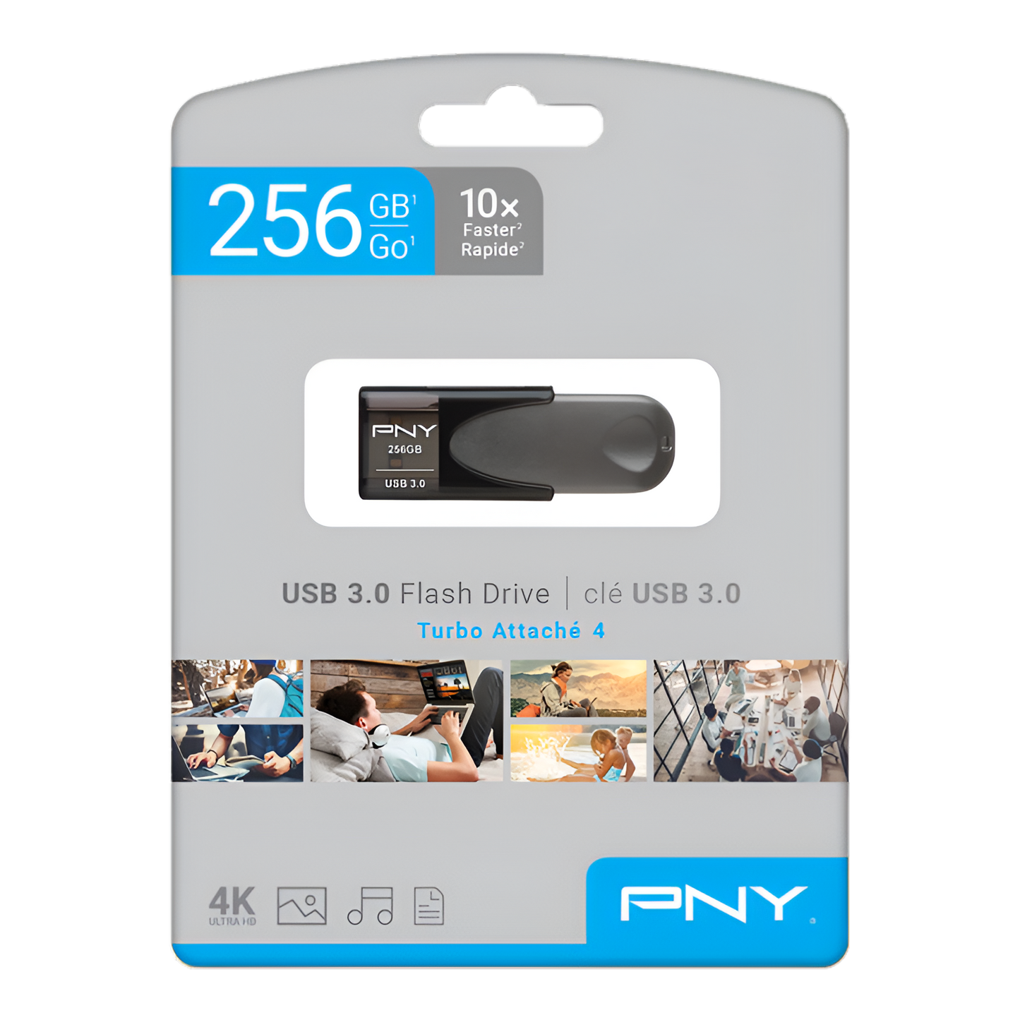 PNY Turbo Attache 4 256GB USB 3.0 Flash Drive