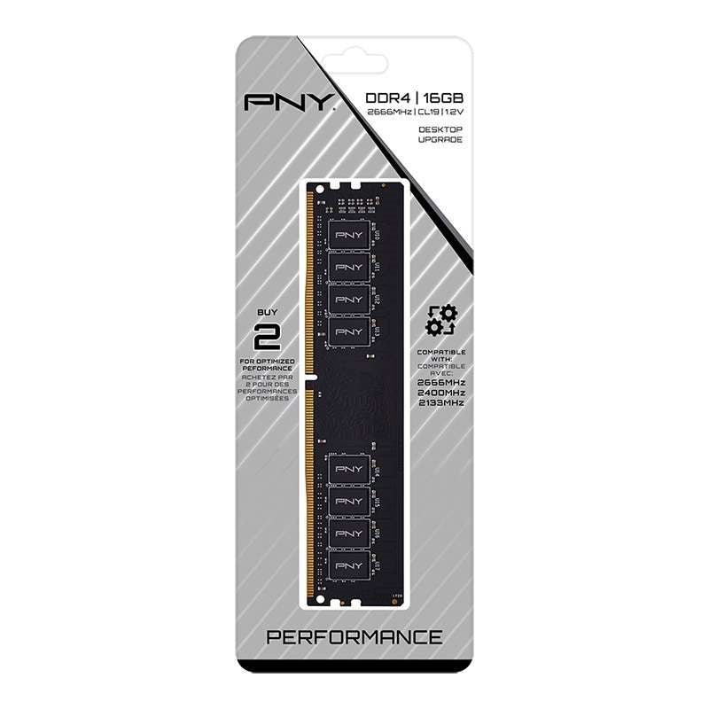 16GB 2666mhz PNY DDR4 DIMM RAM Lifetime Wty