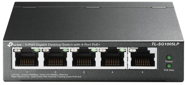TP-Link SG1005LP 5 Port Gigabit Switch with 4x PoE+ Ports