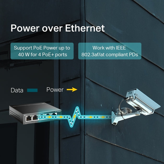 TP-Link SG1005LP 5 Port Gigabit Switch with 4x PoE+ Ports