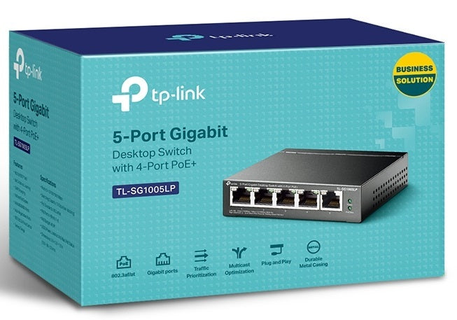 TP-Link SG1005LP 5 Port Gigabit Switch with 4x PoE+ Ports