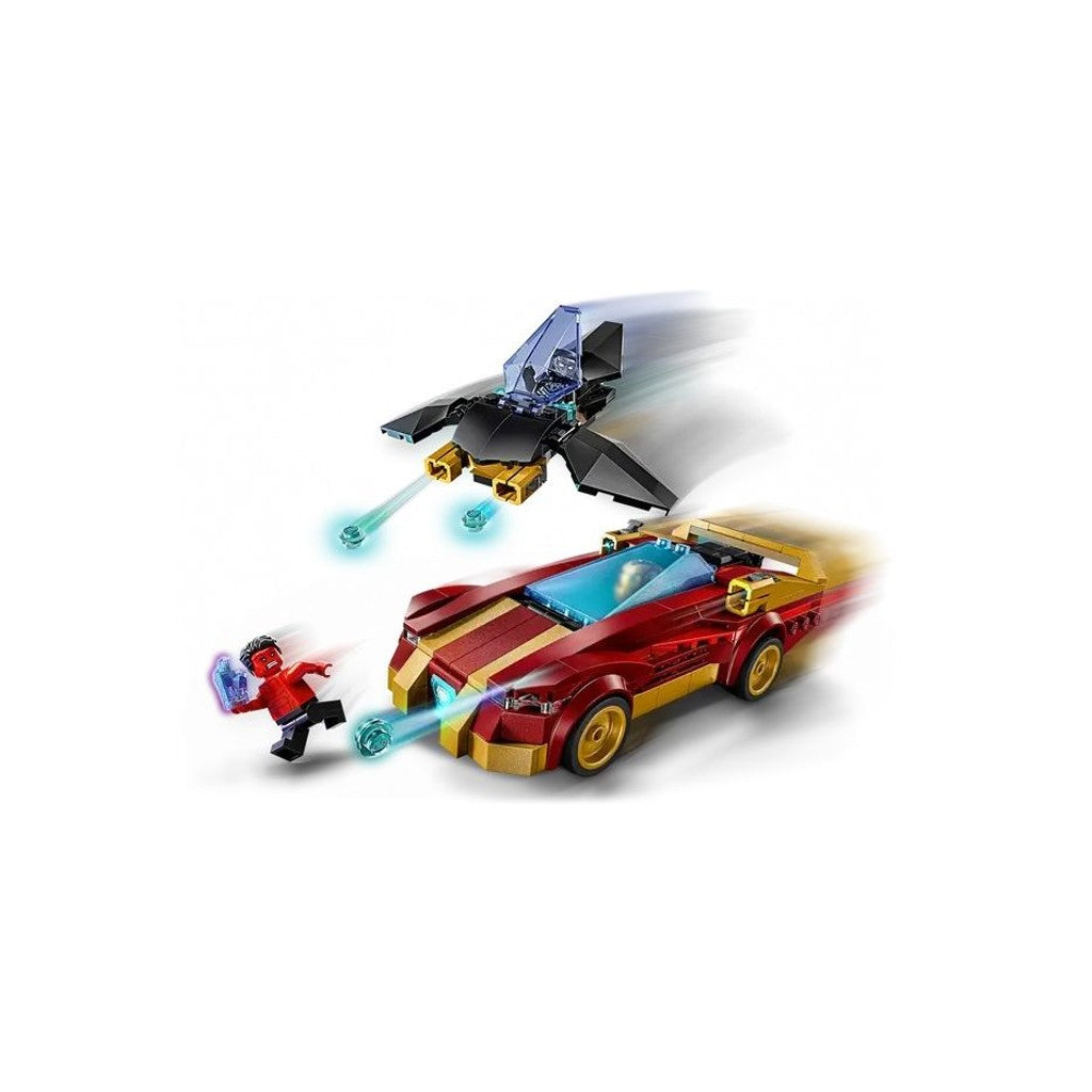 LEGO Marvel 76310 Iron Man Car & Black Panther vs. Red Hulk