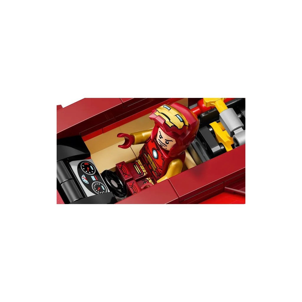 LEGO Marvel 76310 Iron Man Car & Black Panther vs. Red Hulk