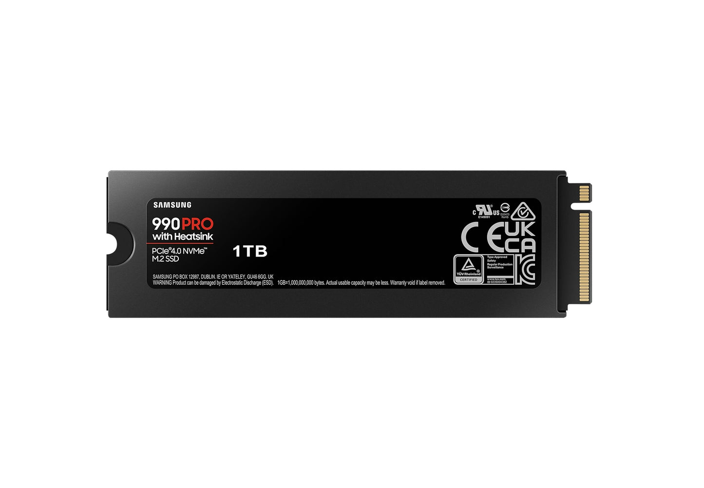 Samsung 990 Pro With Heatsink 1TB PCIe 4.0 M.2 NVMe SSD