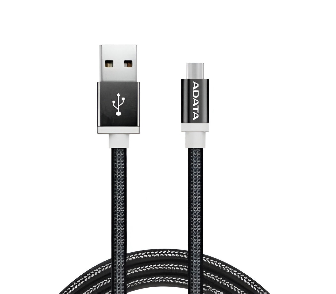 ADATA USB Type A to Micro USB Braided Connection Cable - 1m Black