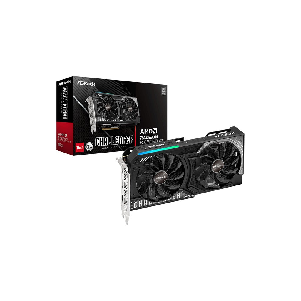 ASRock AMD Radeon RX 9060 XT Challenger 16GB GDDR6 Graphics Card