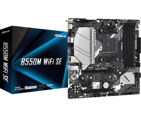 ASRock B550M WiFi SE mATX Motherboard