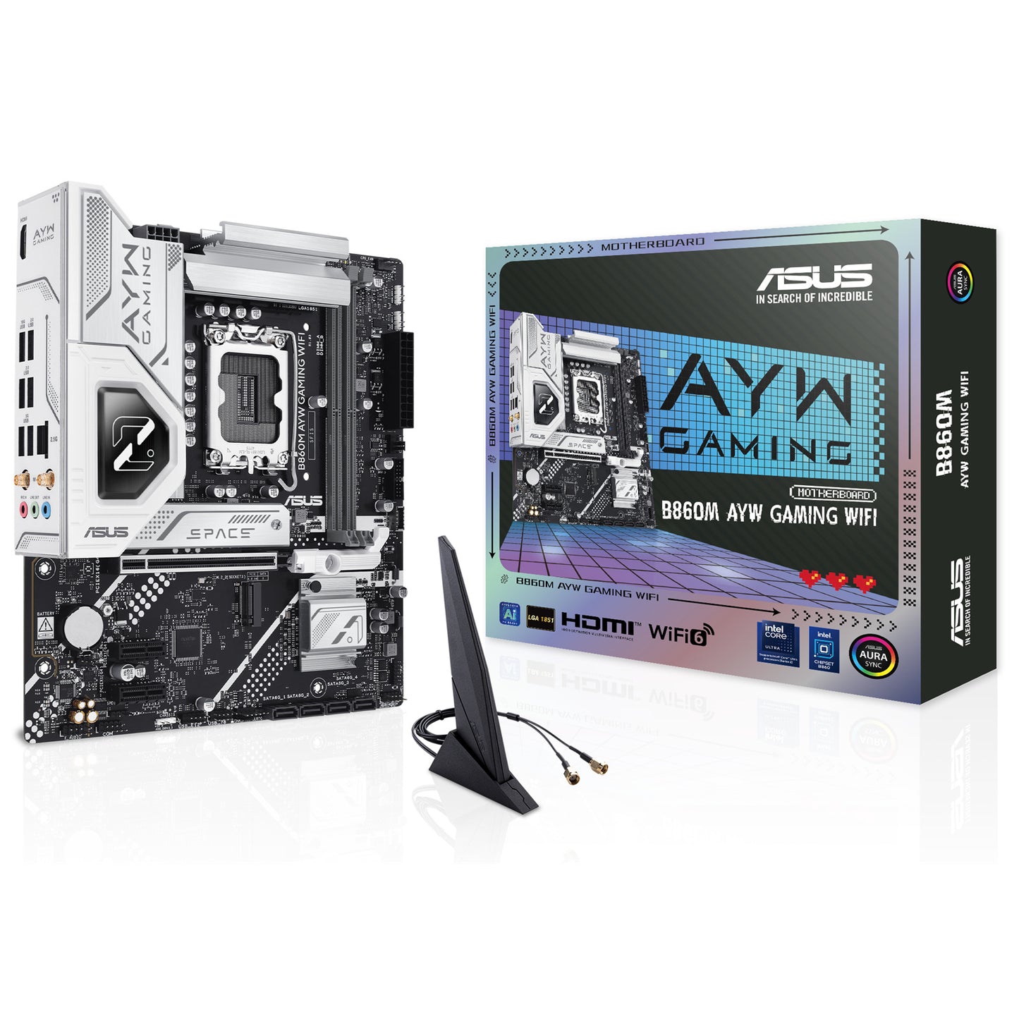 ASUS B860M-AYW GAMING WIFI mATX LGA 1851 Motherboard