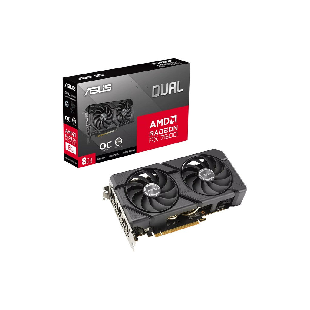 ASUS Dual AMD Radeon RX 7600 GDDR6 8GB Graphics Card