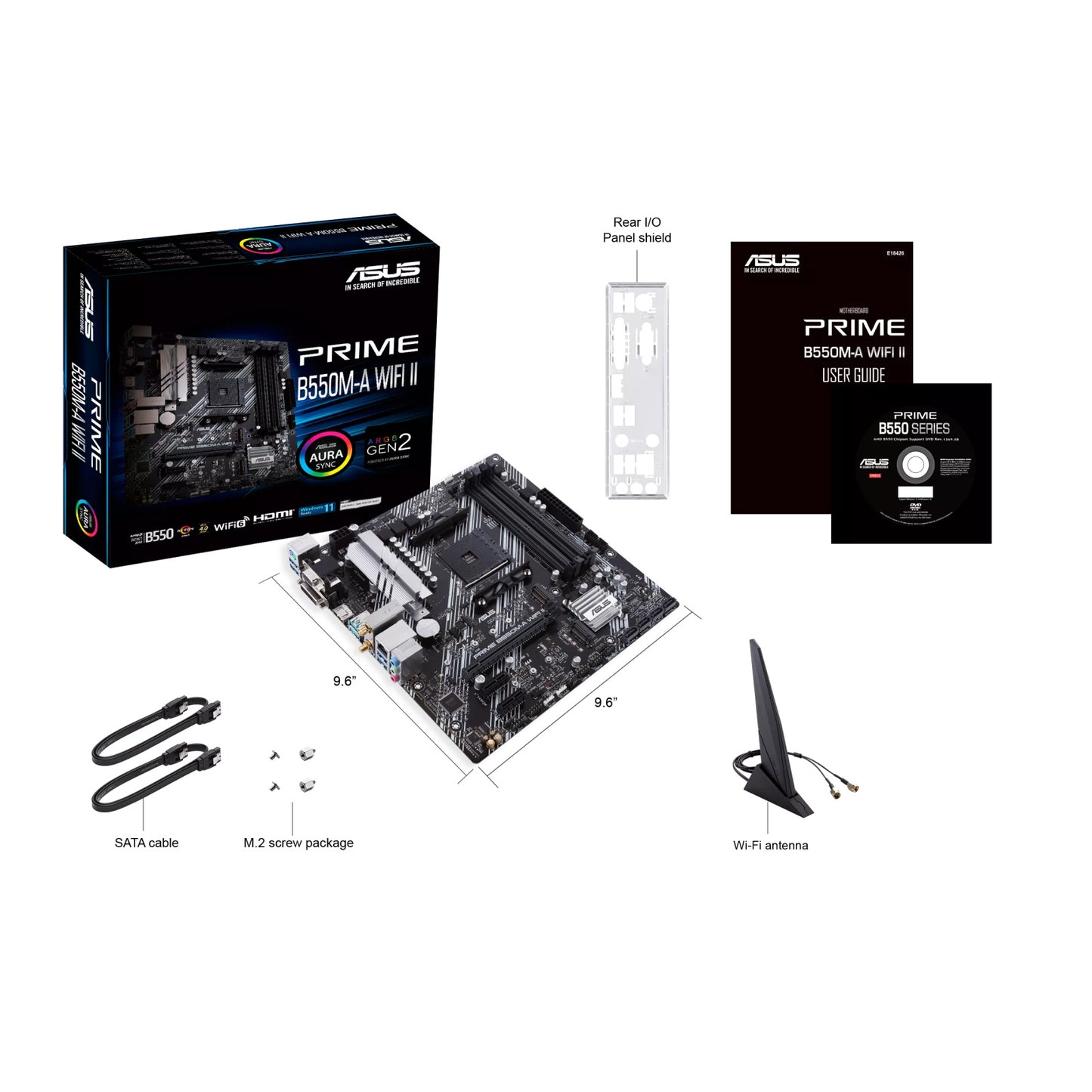 ASUS PRIME B550M-A WI-FI II AM4 mATX Motherboard