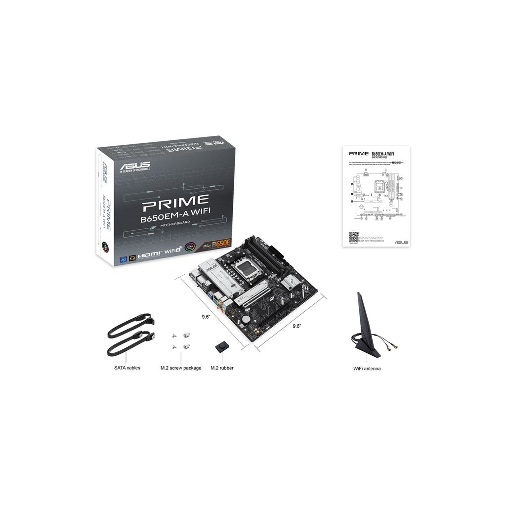 ASUS PRIME B650EM-A WIFI AM5 mATX Motherboard