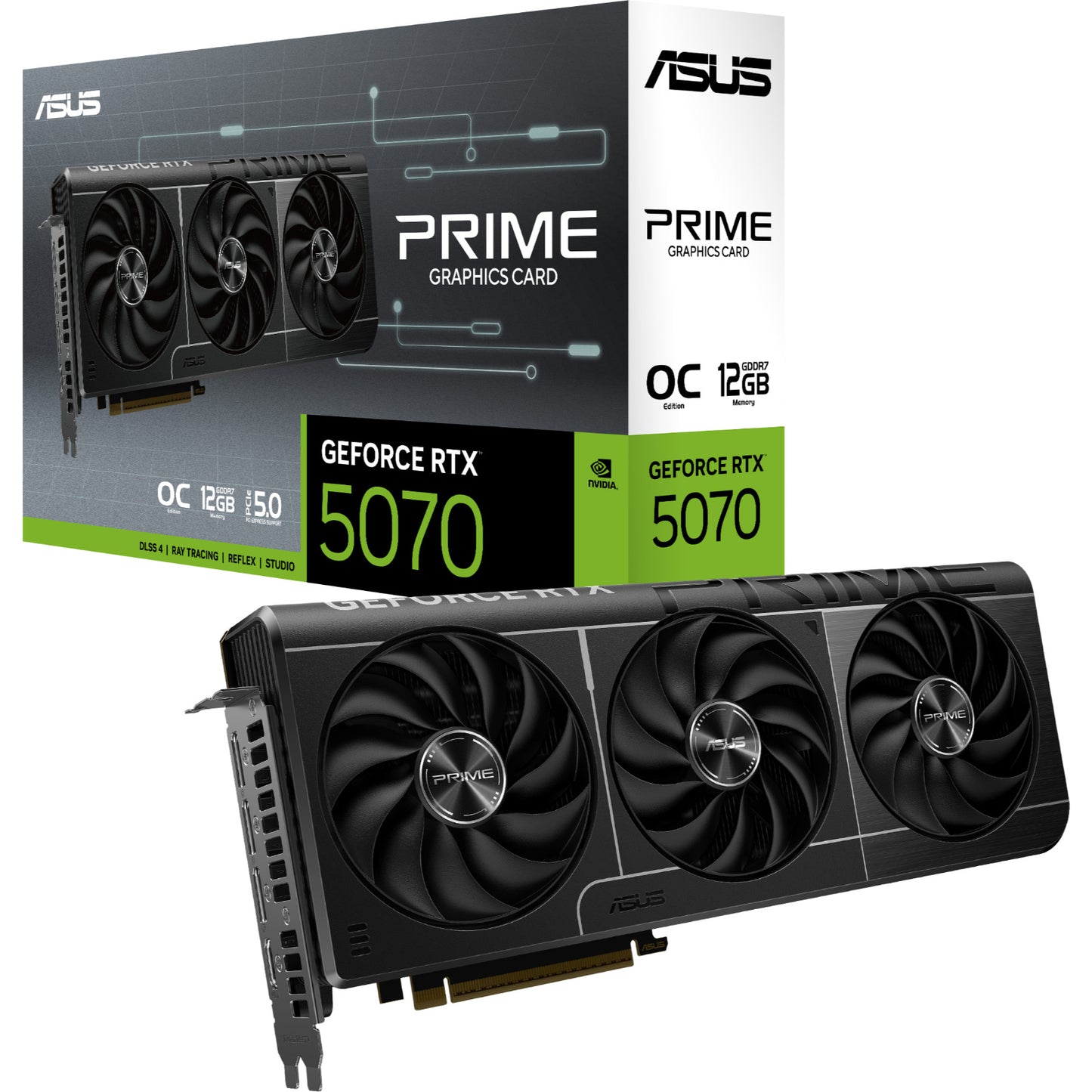 ASUS PRIME NVIDIA GeForce RTX 5070 OC GDDR7 12GB Graphics Card