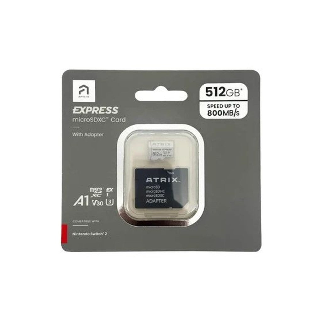 Atrix 512GB microSD Express Card for Nintendo Switch 2