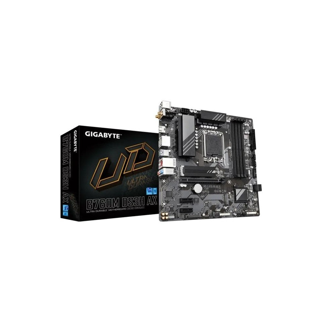 Gigabyte B760M-DS3H AX DDR5 mATX LGA1700 Motherboard