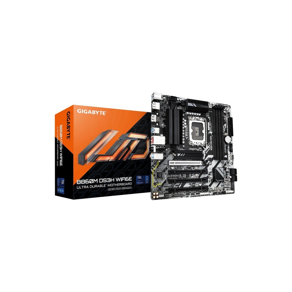 Gigabyte B860M DS3H WIFI6E 2.0 mATX LGA 1851 Motherboard