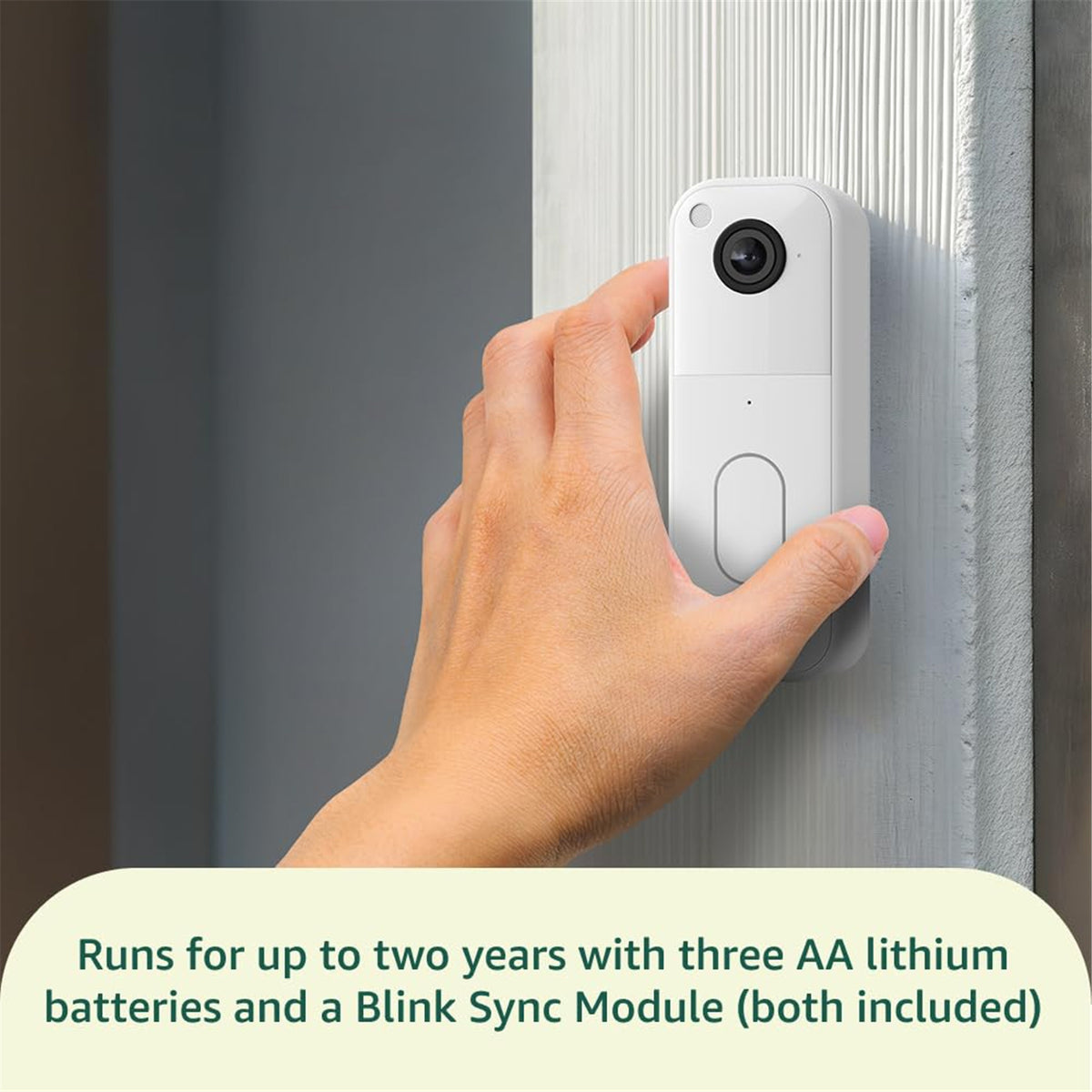 Blink Video Doorbell System Add On - White