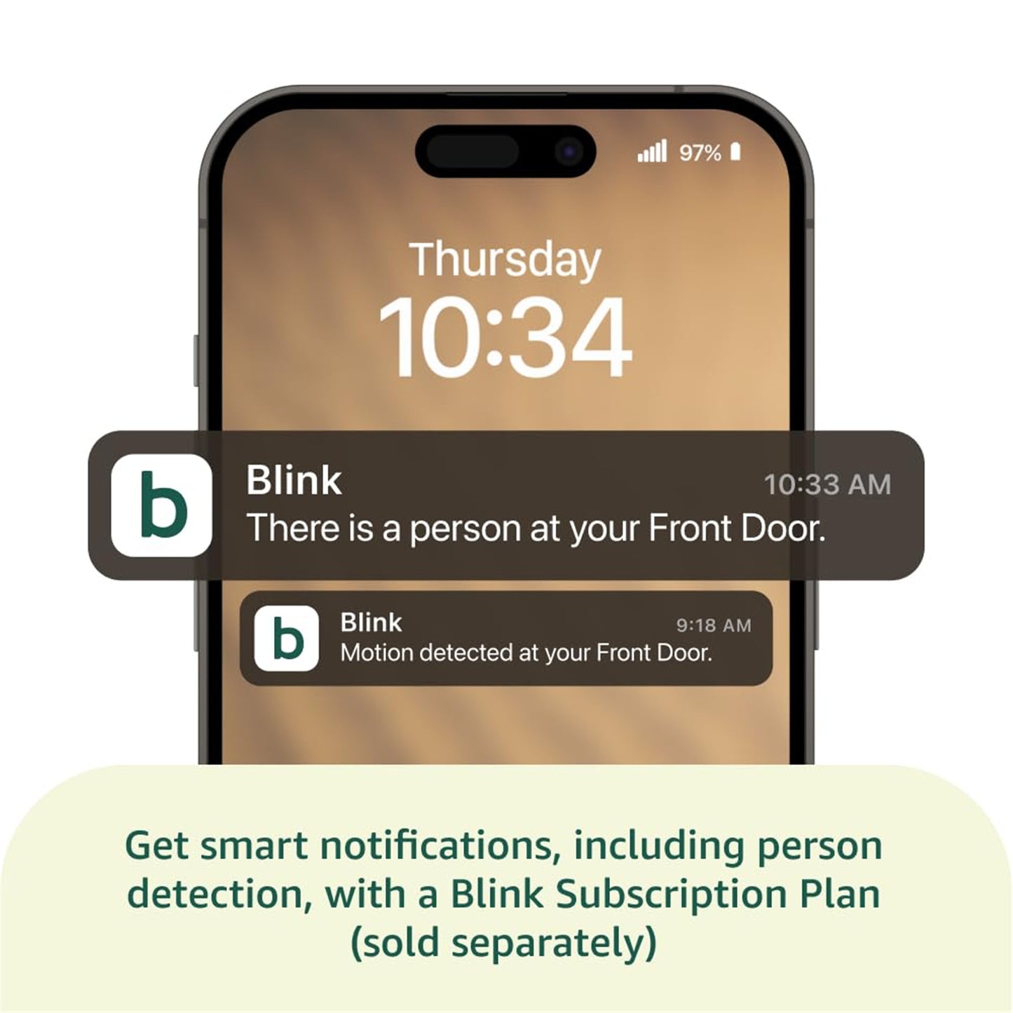 Blink Video Doorbell with Sync Module - Black