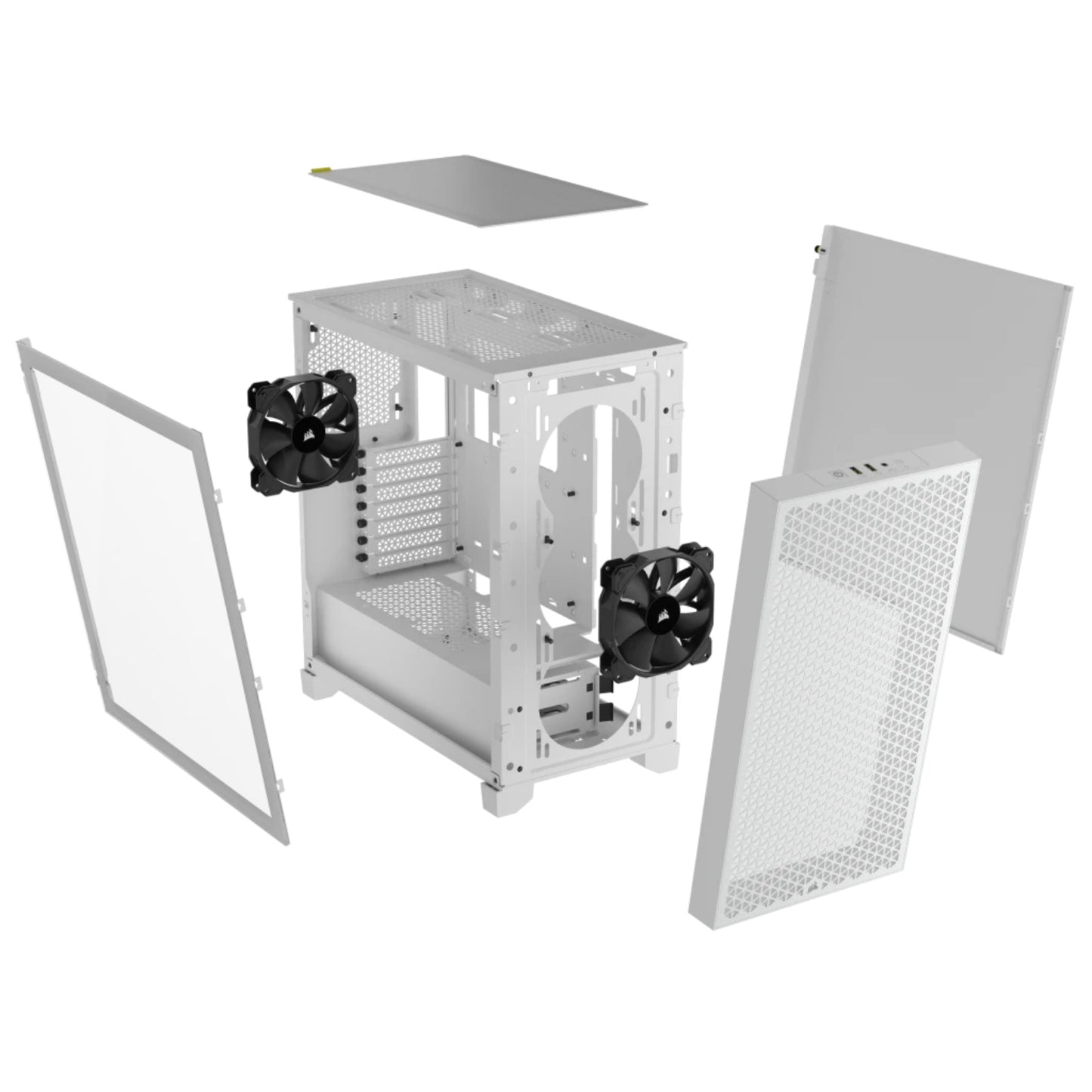 Corsair 3000D Airflow White ATX MidTower Tempered Glass Gaming Case