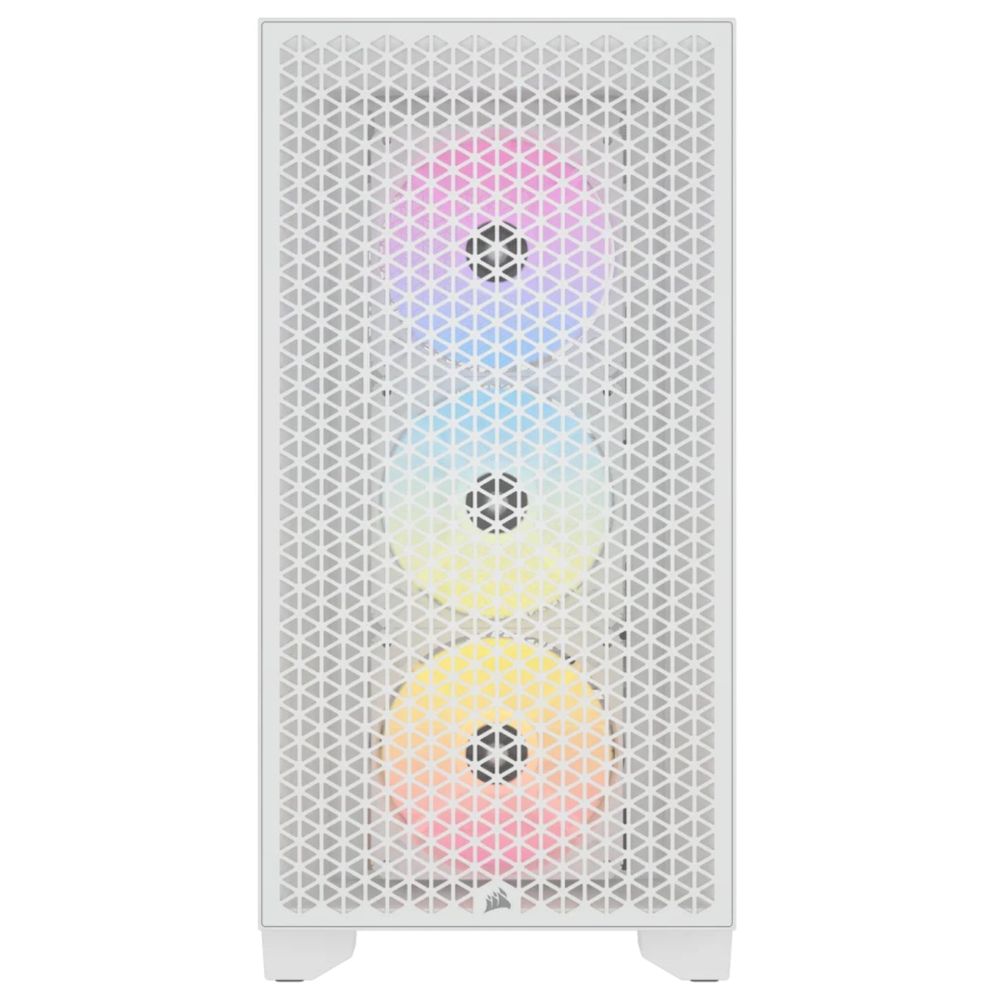 Corsair 3000D RGB White ATX Mid Tower Tempered Glass Gaming Case