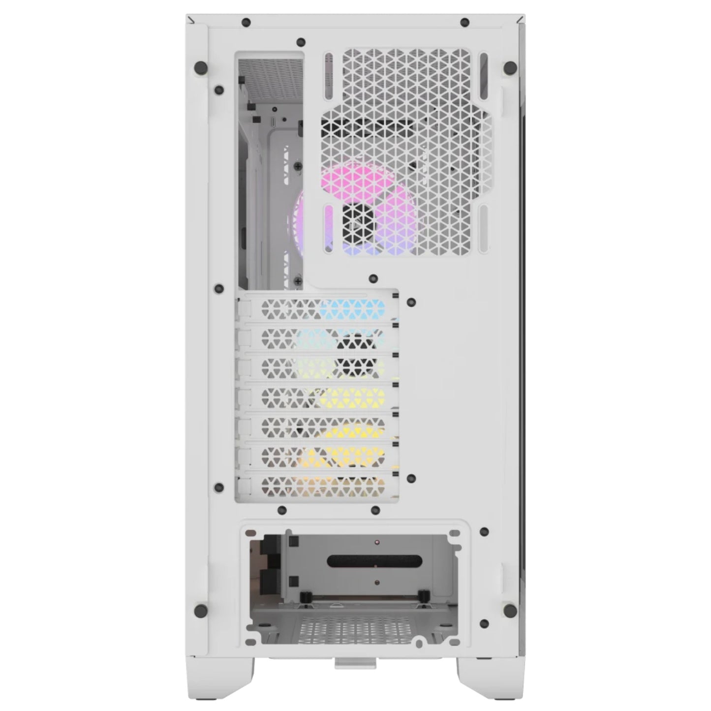 Corsair 3000D RGB White ATX Mid Tower Tempered Glass Gaming Case