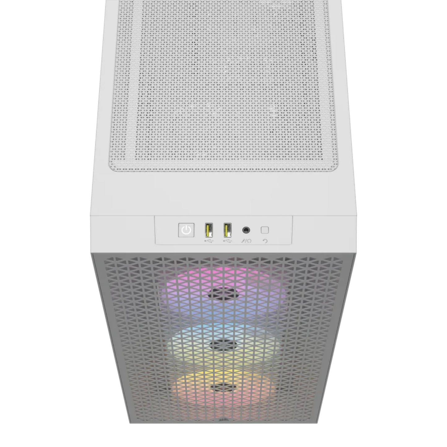 Corsair 3000D RGB White ATX Mid Tower Tempered Glass Gaming Case