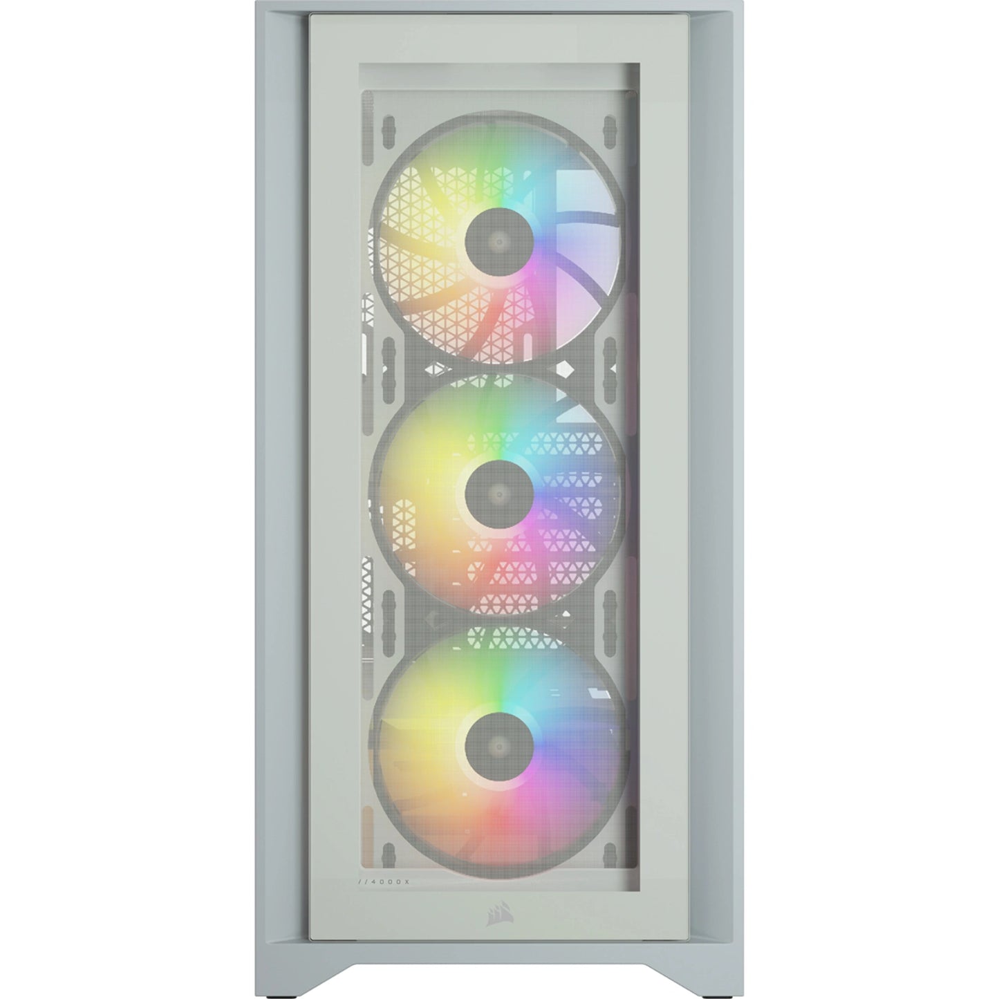 Corsair iCUE 4000X RGB White ATX Mid Tower Tempered Glass Gaming Case