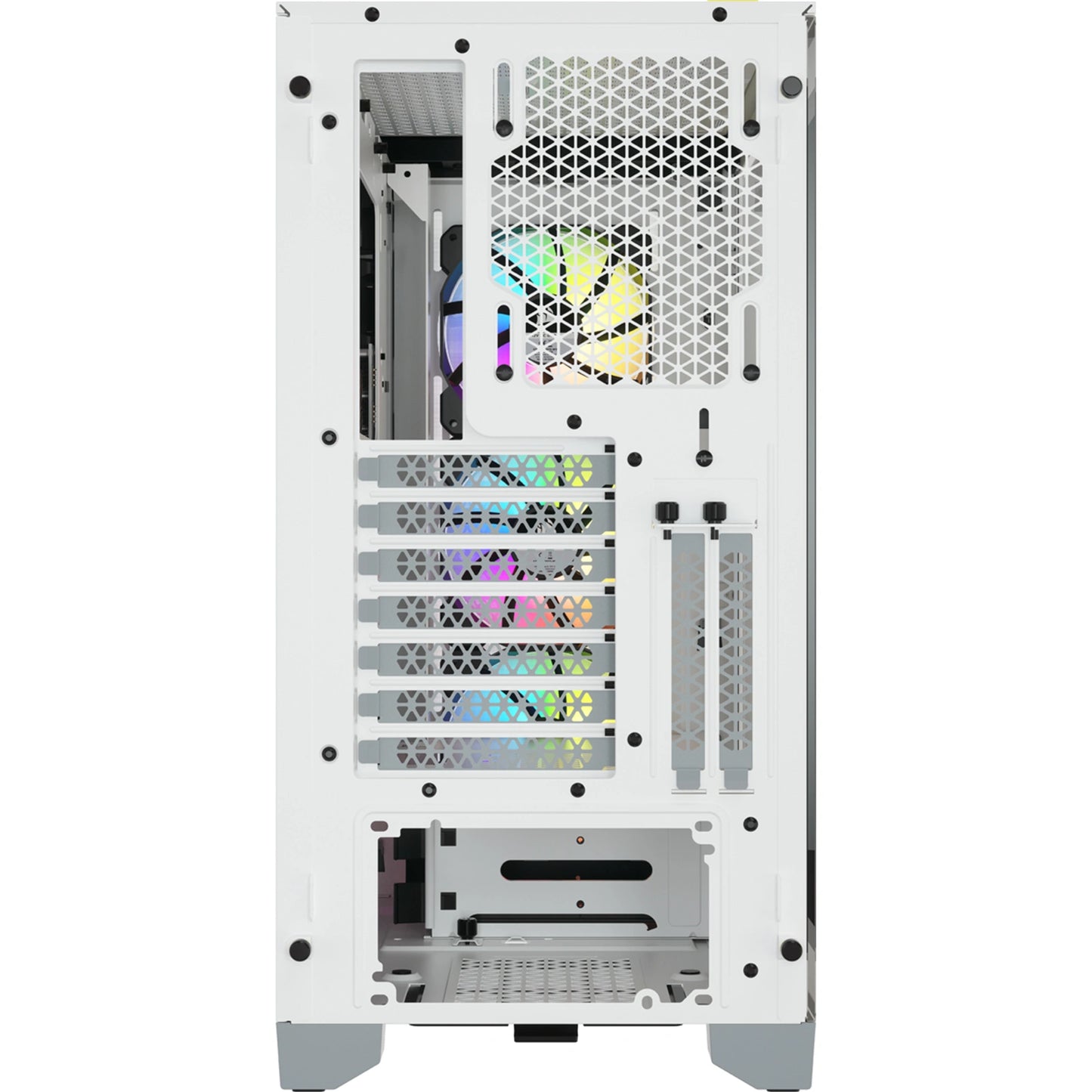 Corsair iCUE 4000X RGB White ATX Mid Tower Tempered Glass Gaming Case