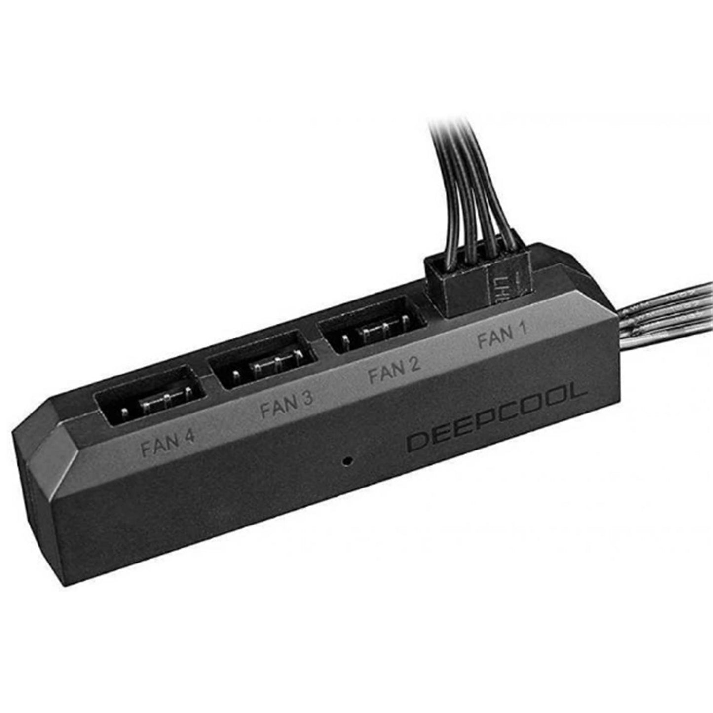 DEEPCOOL Fan Hub, PWM 4 Fans, 4 Pin Controls up to 4 PWM fan speed Supports fan with 3PIN/4PIN