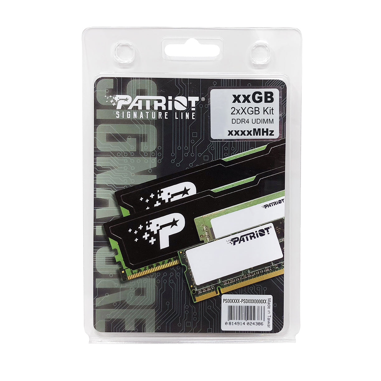 16GB (2x8) 3200mhz Patriot Signature Line DDR4 DIMM RAM Lifetime Wty