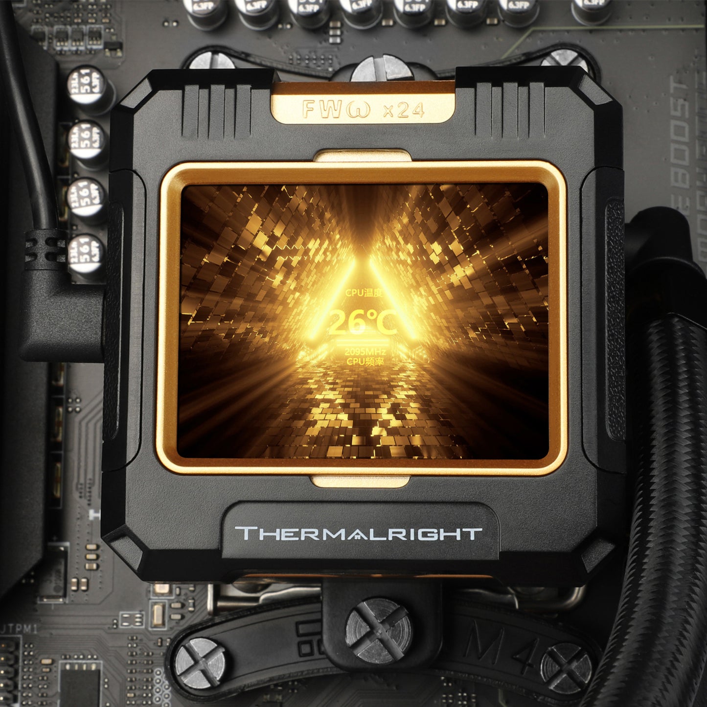 ThermalRight Frozen Warframe 360 BLACK AIO Liquid Cooler w/ IPS LCD Screen
