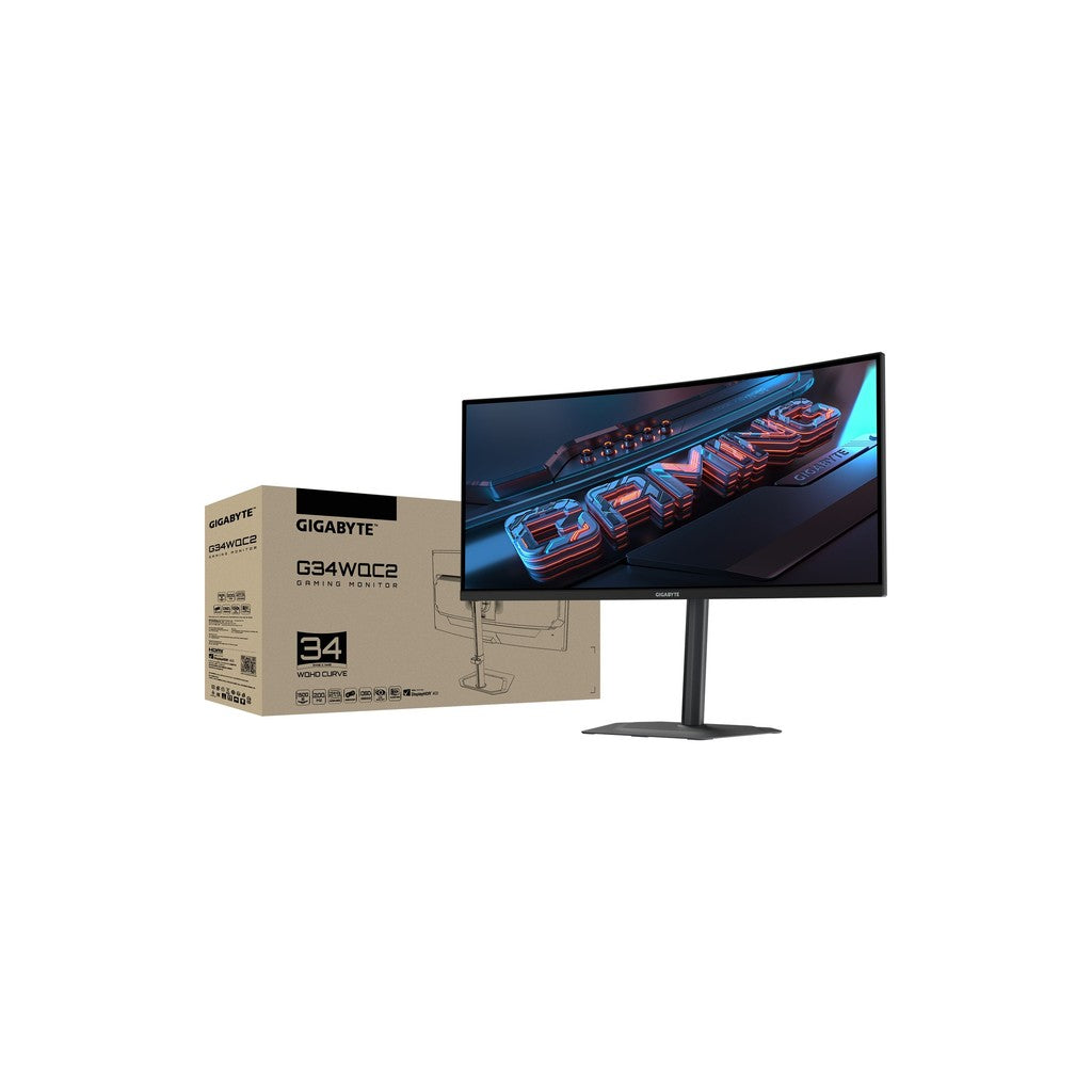 GIGABYTE G34WQC2 34" WQHD 1ms 200Hz Curved Gaming Monitor