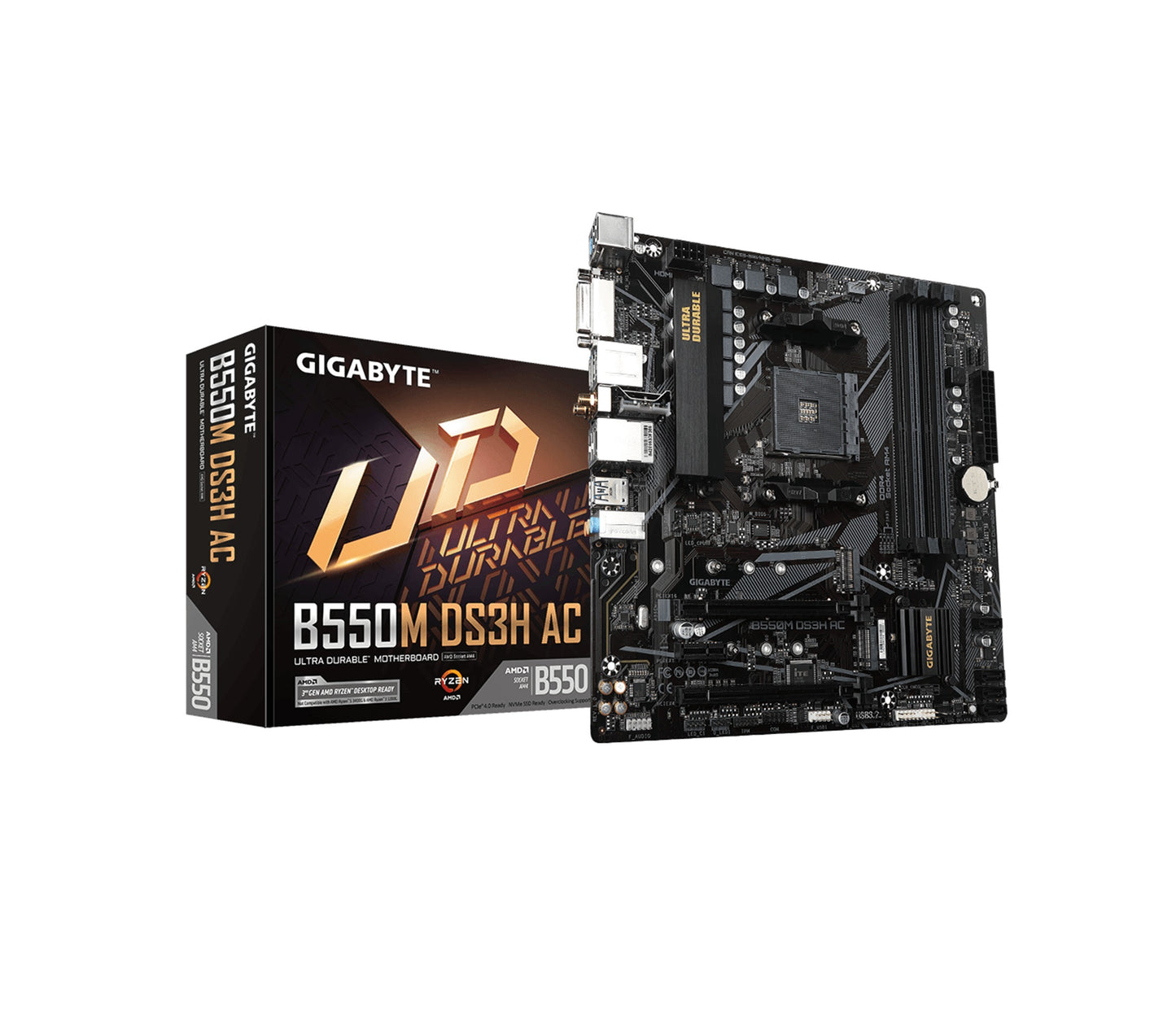 Gigabyte B550M DS3H AC AM4 mATX Motherboard