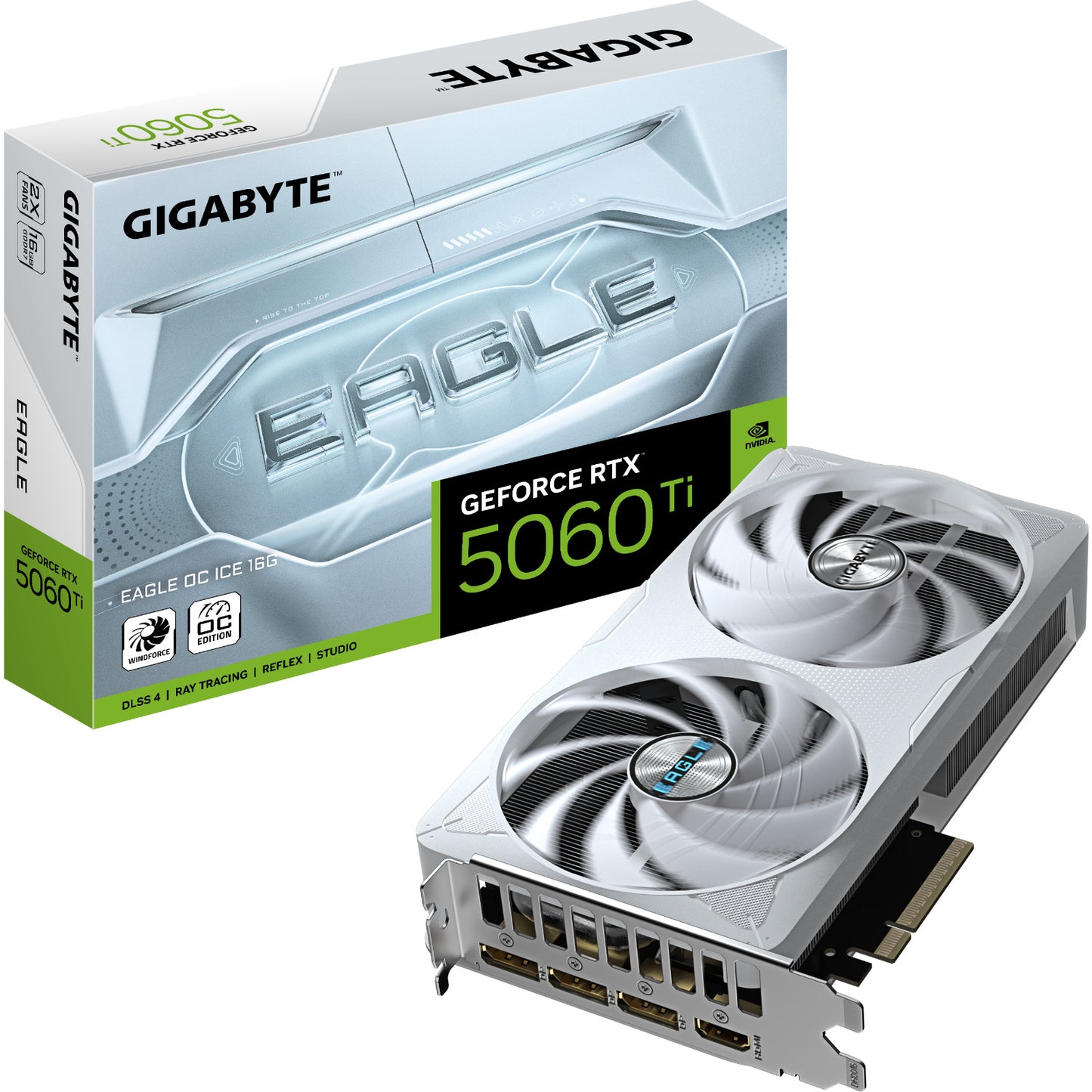 Gigabyte NVIDIA GeForce RTX 5060 Ti EAGLE OC ICE 16GB GDDR7 Graphics Card