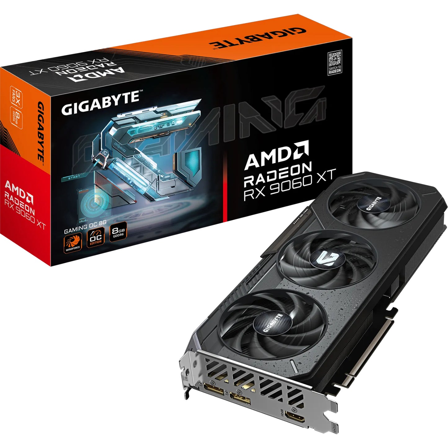 Gigabyte AMD Radeon RX 9060 XT Gaming OC 8GB GDDR6 Graphics Card