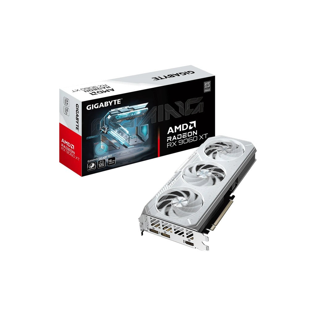 CHEAPIES - Gigabyte AMD Radeon RX 9060 XT Gaming OC ICE 16GB GDDR6 Graphics Card