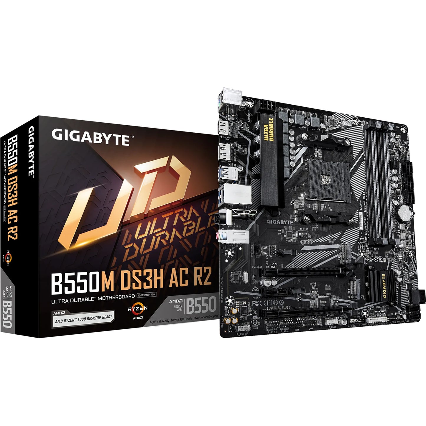 Gigabyte B550M DS3H AC R2 AM4 mATX Motherboard
