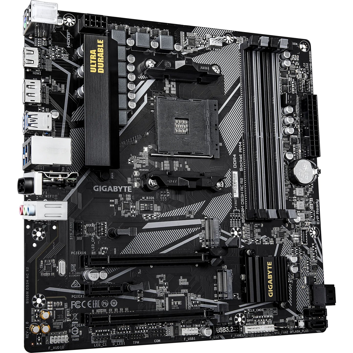 Gigabyte B550M DS3H AC R2 AM4 mATX Motherboard