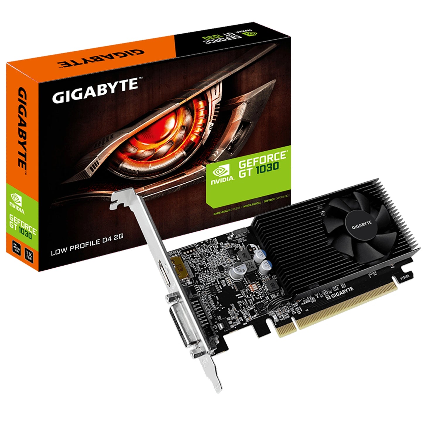 Gigabyte GeForce GT 1030 2GB DDR4 Graphics Card - Low Profile