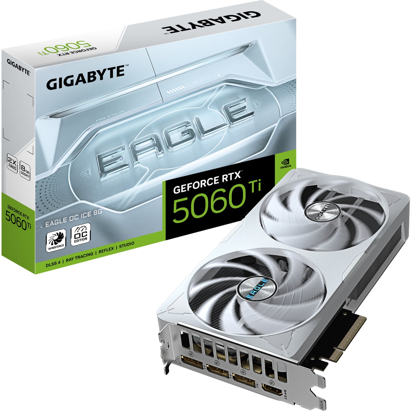 Gigabyte NVIDIA GeForce RTX 5060 Ti EAGLE OC ICE 8GB GDDR7 Graphics Card