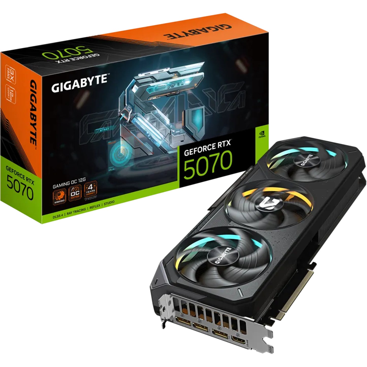 Gigabyte NVIDIA GeForce RTX 5070 GAMING OC 12GB GDDR7 Graphics Card
