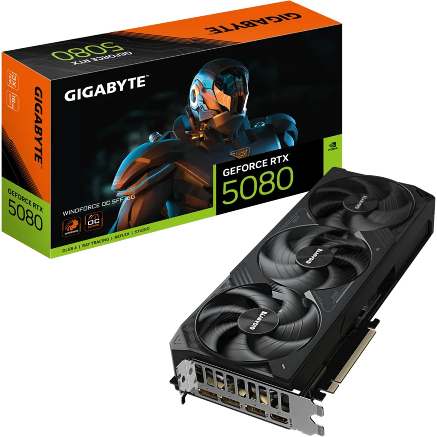 Gigabyte NVIDIA GeForce RTX 5080 WINDFORCE OC 16GB GDDR7 Graphics Card