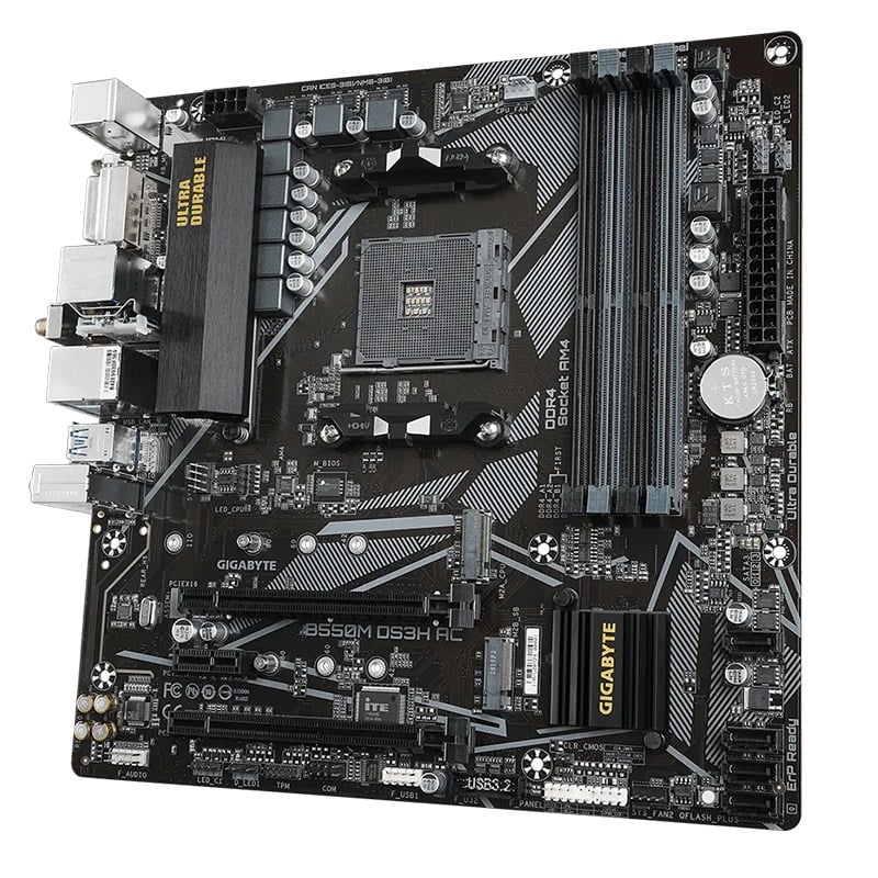 Gigabyte B550M DS3H AC AM4 mATX Motherboard
