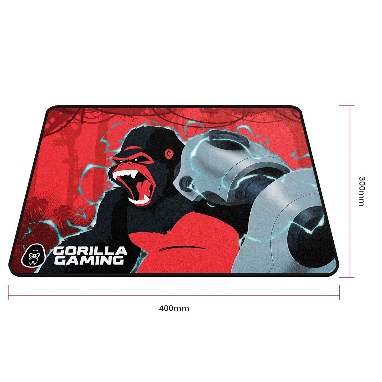 Gorilla Gaming Mouse Pad - Neon Red