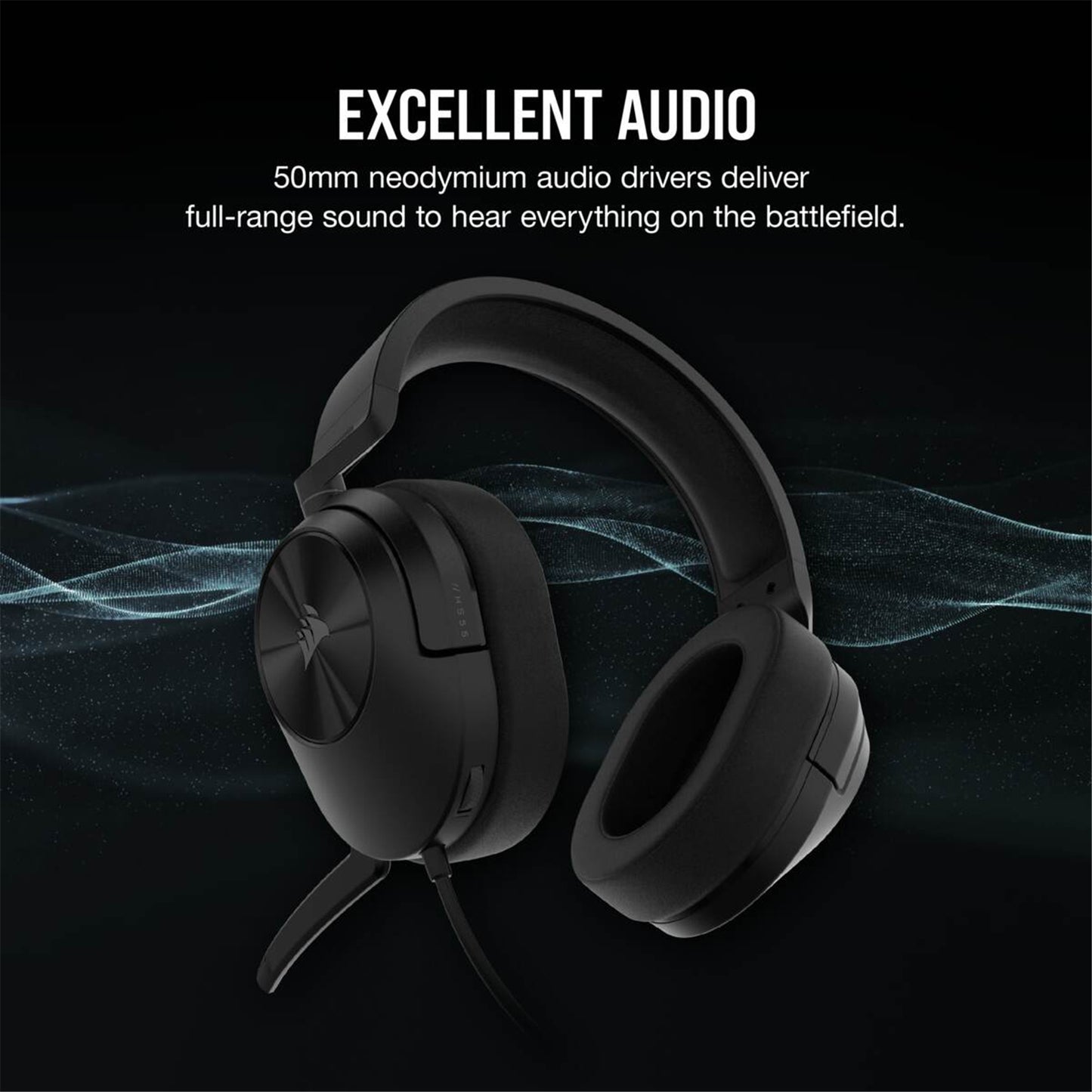 Corsair HS55 Stereo Gaming Headset - Carbon