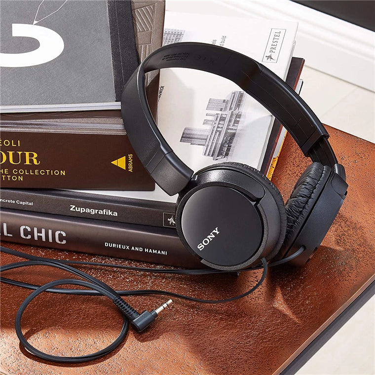 Sony MDR-ZX110B Wired On-Ear Headphones - Black