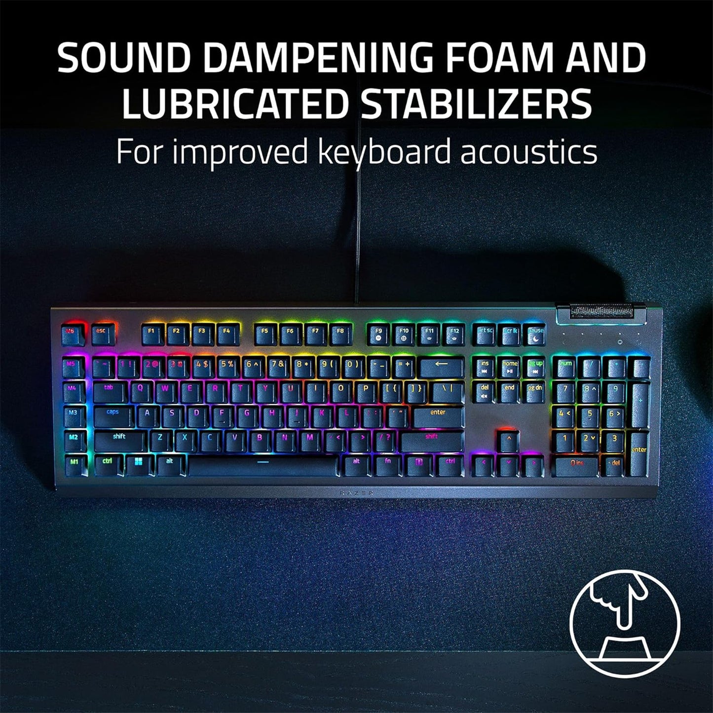 Razer BlackWidow v4 X Wired Mechanical Gaming Keyboard - Razer Green Switch