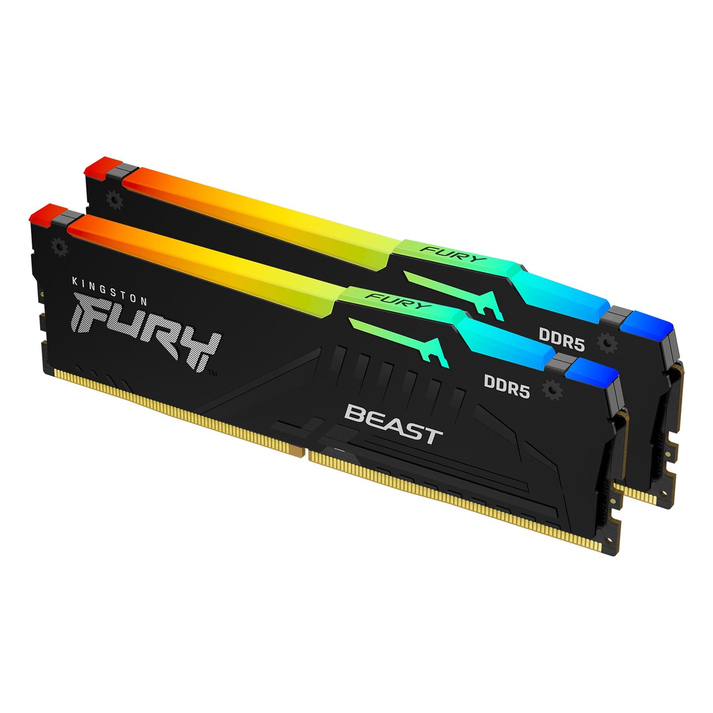 16GB (2x8) 4800mhz CL38 Kingston FURY Beast RGB DIMM DDR5 RAM